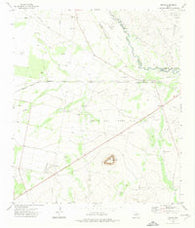 Girvin Texas Historical topographic map, 1:24000 scale, 7.5 X 7.5 Minute, Year 1972