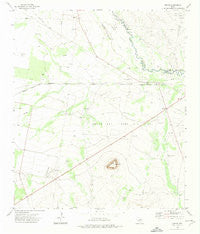 Girvin Texas Historical topographic map, 1:24000 scale, 7.5 X 7.5 Minute, Year 1972