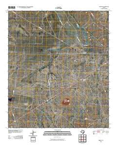 Girvin Texas Historical topographic map, 1:24000 scale, 7.5 X 7.5 Minute, Year 2010