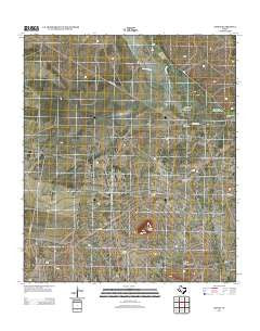 Girvin Texas Historical topographic map, 1:24000 scale, 7.5 X 7.5 Minute, Year 2012
