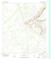 Girvin NE Texas Historical topographic map, 1:24000 scale, 7.5 X 7.5 Minute, Year 1972