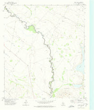 Girvin NW Texas Historical topographic map, 1:24000 scale, 7.5 X 7.5 Minute, Year 1972