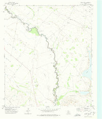 Girvin NW Texas Historical topographic map, 1:24000 scale, 7.5 X 7.5 Minute, Year 1972