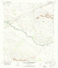 Girvin SE Texas Historical topographic map, 1:24000 scale, 7.5 X 7.5 Minute, Year 1972