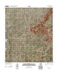 Girvin NE Texas Historical topographic map, 1:24000 scale, 7.5 X 7.5 Minute, Year 2012