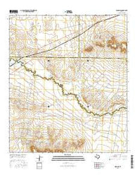 Girvin SE Texas Current topographic map, 1:24000 scale, 7.5 X 7.5 Minute, Year 2016