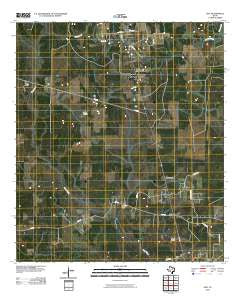 Gist Texas Historical topographic map, 1:24000 scale, 7.5 X 7.5 Minute, Year 2010