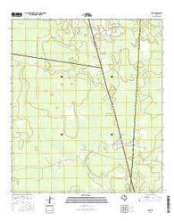 Gist Texas Current topographic map, 1:24000 scale, 7.5 X 7.5 Minute, Year 2016