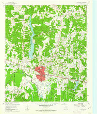Gladewater Texas Historical topographic map, 1:24000 scale, 7.5 X 7.5 Minute, Year 1960