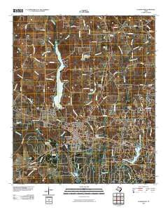 Gladewater Texas Historical topographic map, 1:24000 scale, 7.5 X 7.5 Minute, Year 2010