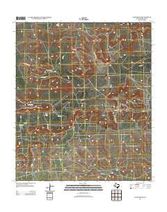 Glass Ranch Texas Historical topographic map, 1:24000 scale, 7.5 X 7.5 Minute, Year 2012