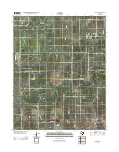 Glazier Texas Historical topographic map, 1:24000 scale, 7.5 X 7.5 Minute, Year 2012