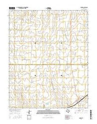 Glazier Texas Current topographic map, 1:24000 scale, 7.5 X 7.5 Minute, Year 2016