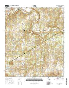Glen Rose East Texas Current topographic map, 1:24000 scale, 7.5 X 7.5 Minute, Year 2016