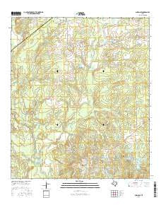 Glendale Texas Current topographic map, 1:24000 scale, 7.5 X 7.5 Minute, Year 2016