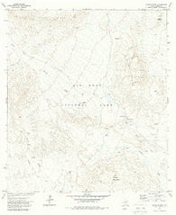 Glenn Spring Texas Historical topographic map, 1:24000 scale, 7.5 X 7.5 Minute, Year 1971