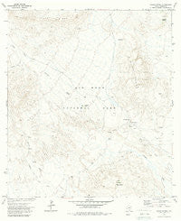 Glenn Spring Texas Historical topographic map, 1:24000 scale, 7.5 X 7.5 Minute, Year 1971