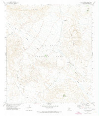 Glenn Spring Texas Historical topographic map, 1:24000 scale, 7.5 X 7.5 Minute, Year 1971