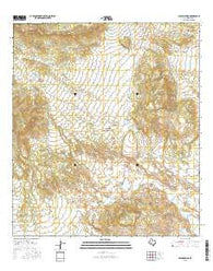 Glenn Spring Texas Current topographic map, 1:24000 scale, 7.5 X 7.5 Minute, Year 2016