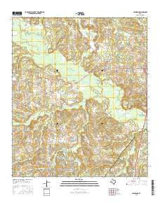 Glenwood Texas Current topographic map, 1:24000 scale, 7.5 X 7.5 Minute, Year 2016