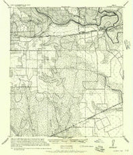 Glidden Texas Historical topographic map, 1:62500 scale, 15 X 15 Minute, Year 1956