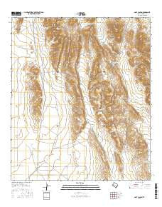 Goat Canyon Texas Current topographic map, 1:24000 scale, 7.5 X 7.5 Minute, Year 2016