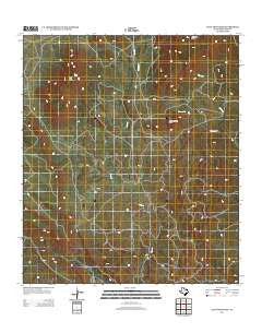 Goat Mountain Texas Historical topographic map, 1:24000 scale, 7.5 X 7.5 Minute, Year 2012