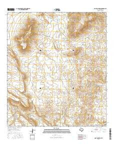 Goat Mountain Texas Current topographic map, 1:24000 scale, 7.5 X 7.5 Minute, Year 2016