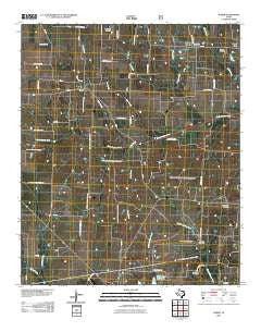Gober Texas Historical topographic map, 1:24000 scale, 7.5 X 7.5 Minute, Year 2010