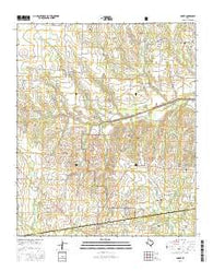 Gober Texas Current topographic map, 1:24000 scale, 7.5 X 7.5 Minute, Year 2016