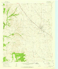 Godley Texas Historical topographic map, 1:24000 scale, 7.5 X 7.5 Minute, Year 1961