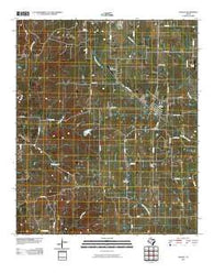 Godley Texas Historical topographic map, 1:24000 scale, 7.5 X 7.5 Minute, Year 2010