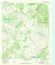 Goldsboro Texas Historical topographic map, 1:24000 scale, 7.5 X 7.5 Minute, Year 1967