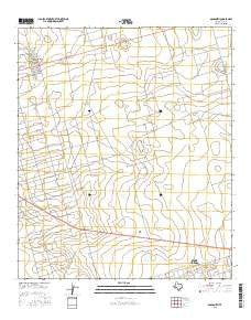 Goldsmith Texas Current topographic map, 1:24000 scale, 7.5 X 7.5 Minute, Year 2016