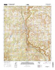 Goldthwaite Texas Current topographic map, 1:24000 scale, 7.5 X 7.5 Minute, Year 2016