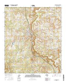 Goldthwaite Texas Current topographic map, 1:24000 scale, 7.5 X 7.5 Minute, Year 2016