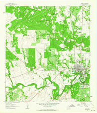 Goliad Texas Historical topographic map, 1:24000 scale, 7.5 X 7.5 Minute, Year 1962