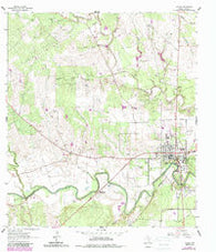 Goliad Texas Historical topographic map, 1:24000 scale, 7.5 X 7.5 Minute, Year 1962