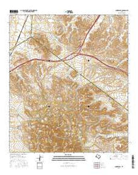 Gomez Peak Texas Current topographic map, 1:24000 scale, 7.5 X 7.5 Minute, Year 2016