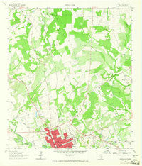 Gonzales North Texas Historical topographic map, 1:24000 scale, 7.5 X 7.5 Minute, Year 1962