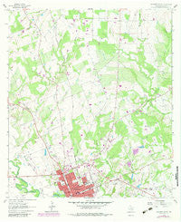 Gonzales North Texas Historical topographic map, 1:24000 scale, 7.5 X 7.5 Minute, Year 1962