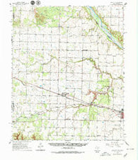 Goodlett Texas Historical topographic map, 1:62500 scale, 15 X 15 Minute, Year 1960