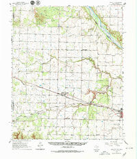 Goodlett Texas Historical topographic map, 1:62500 scale, 15 X 15 Minute, Year 1960