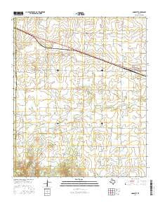 Goodlett Texas Current topographic map, 1:24000 scale, 7.5 X 7.5 Minute, Year 2016