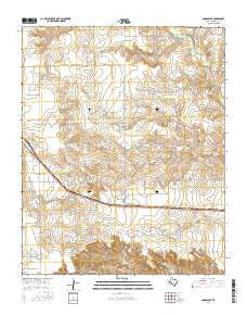 Goodnight Texas Current topographic map, 1:24000 scale, 7.5 X 7.5 Minute, Year 2016