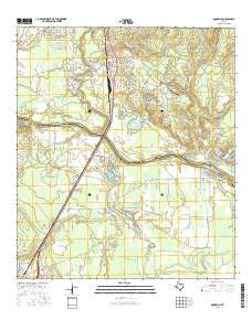 Goodrich Texas Current topographic map, 1:24000 scale, 7.5 X 7.5 Minute, Year 2016