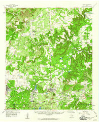 Gordon Texas Historical topographic map, 1:62500 scale, 15 X 15 Minute, Year 1959