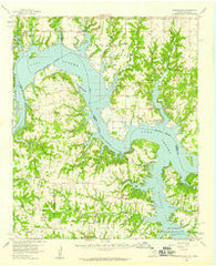 Gordonville Texas Historical topographic map, 1:62500 scale, 15 X 15 Minute, Year 1958