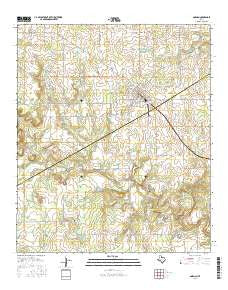 Gorman Texas Current topographic map, 1:24000 scale, 7.5 X 7.5 Minute, Year 2016