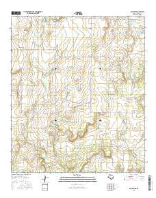 Gouldbusk Texas Current topographic map, 1:24000 scale, 7.5 X 7.5 Minute, Year 2016